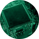 Placa de circuito eletrónico e microchip para cursos de formação à medida em tecnologia